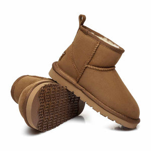 Australian Shepherd UGG Kids Mini Classic Boots  - Chestnut