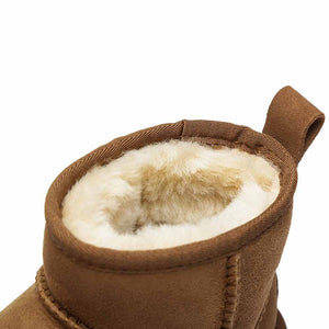 Australian Shepherd UGG Kids Mini Classic Boots  - Chestnut