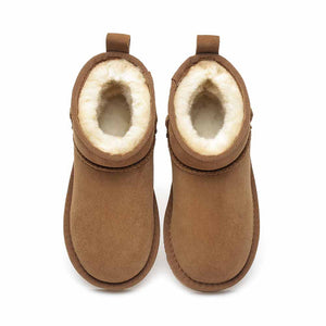 Australian Shepherd UGG Kids Mini Classic Boots  - Chestnut