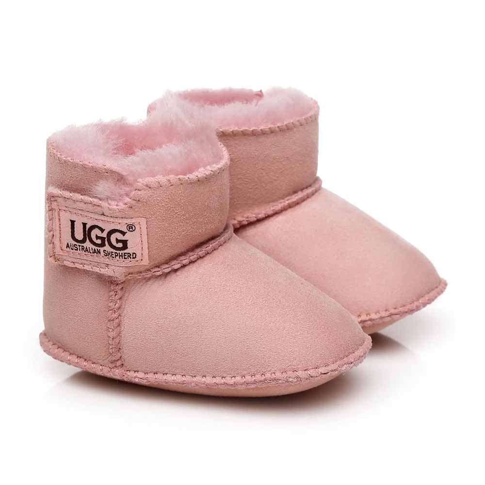 Australian Shepherd UGG Baby Booties - Pink