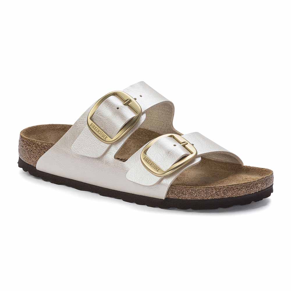 Birkenstock Arizona Big Buckle Birko-Flor Sandals - Narrow - Graceful Pearl White