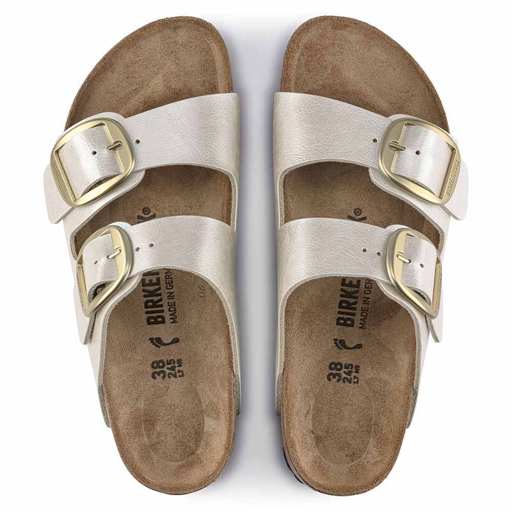 Birkenstock Arizona Big Buckle Birko-Flor Sandals - Narrow - Graceful Pearl White