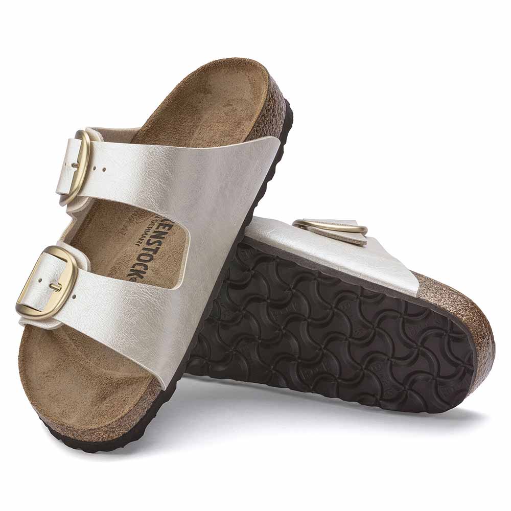 Birkenstock arizona pearl store white