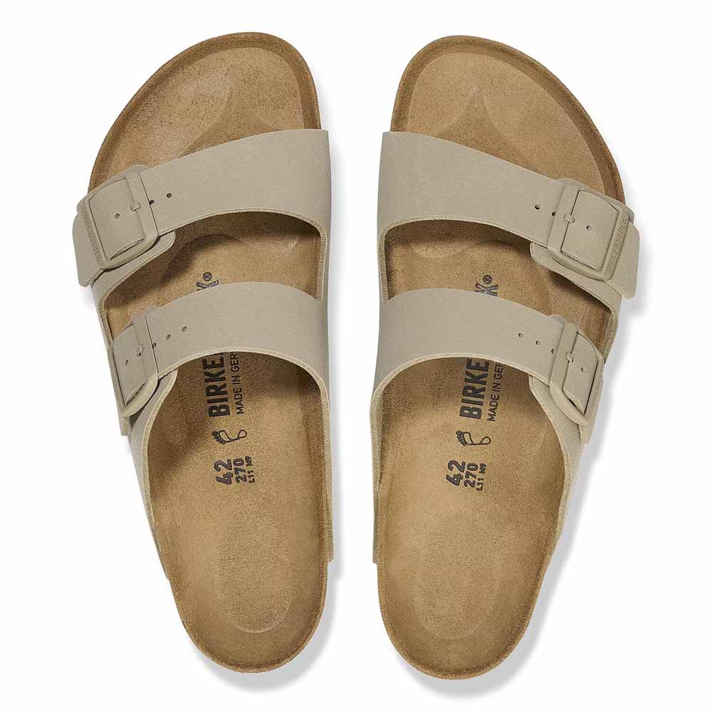 Birkenstock Arizona Birko-Flor Sandals - Regular - Faded Khaki