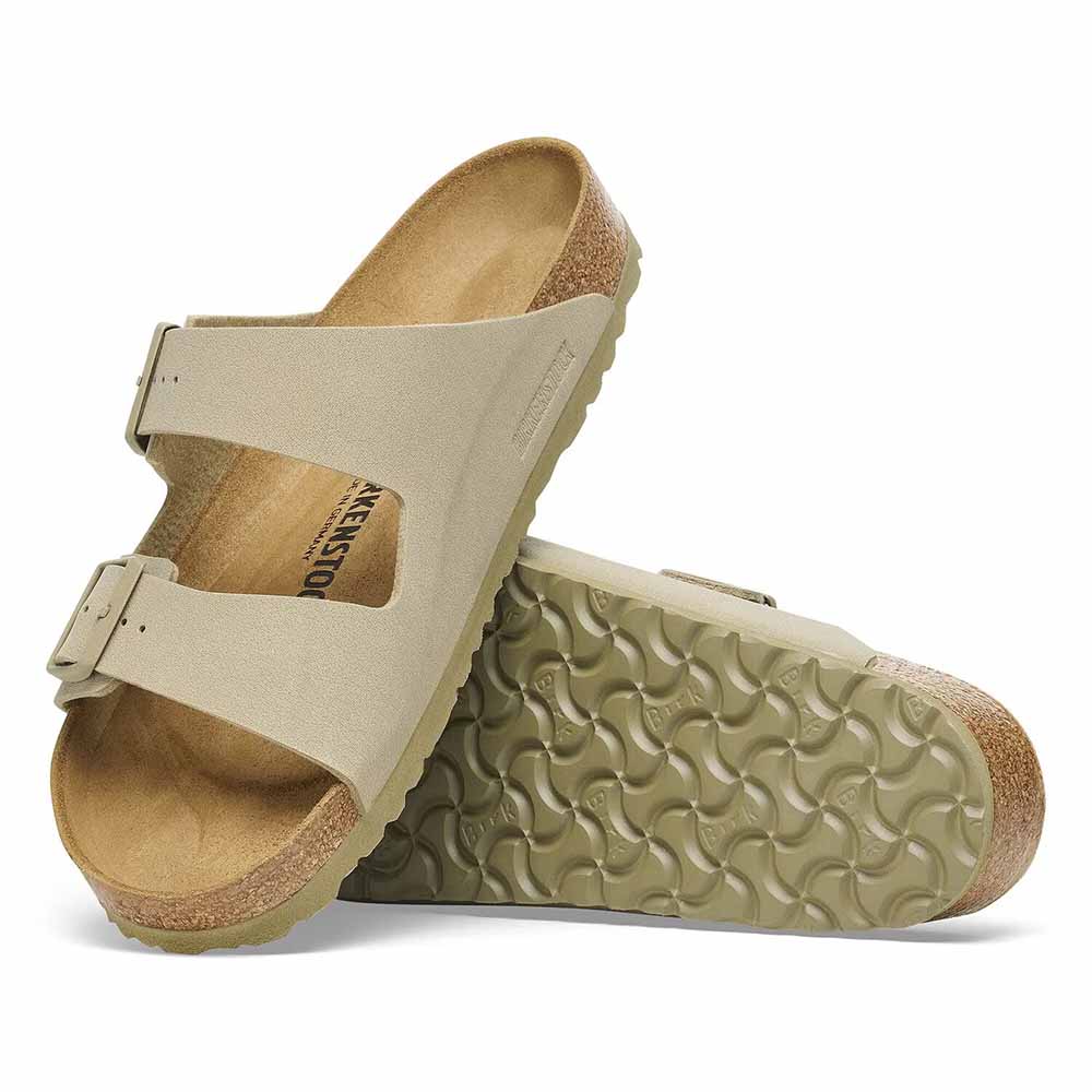 Birkenstock Arizona Birko-Flor Sandals - Regular - Faded Khaki