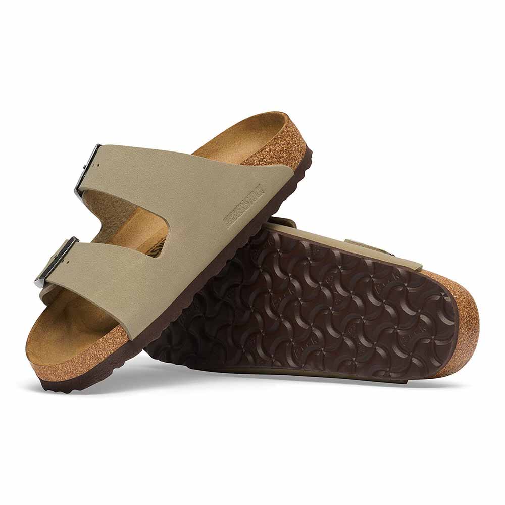 Birkenstock Arizona Birko-Flor Sandals - Regular - Faded Khaki
