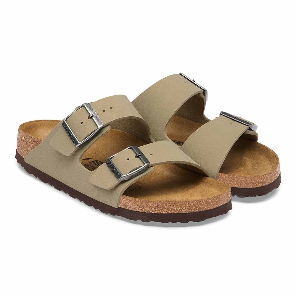 Birkenstock Arizona Birko-Flor Sandals - Regular - Faded Khaki