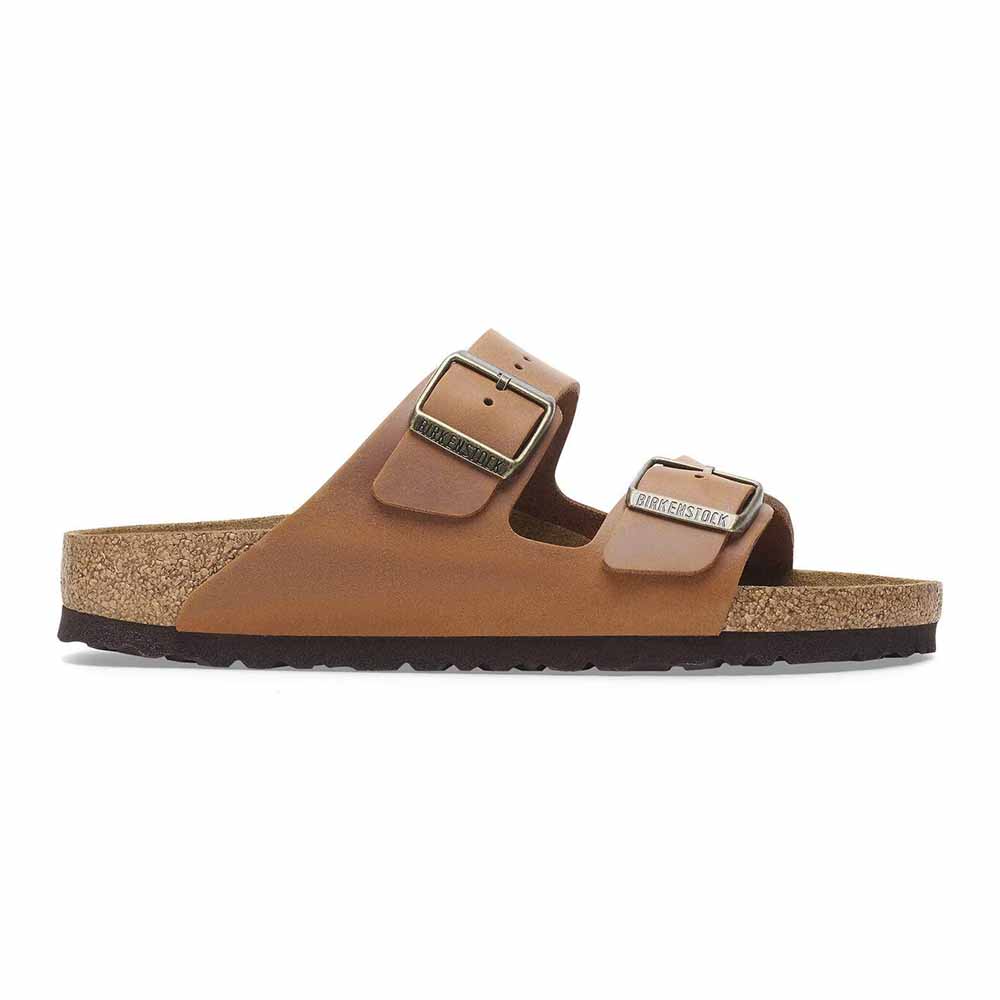 Birkenstock Arizona Oiled Leather Sandals - Regular - Cognac