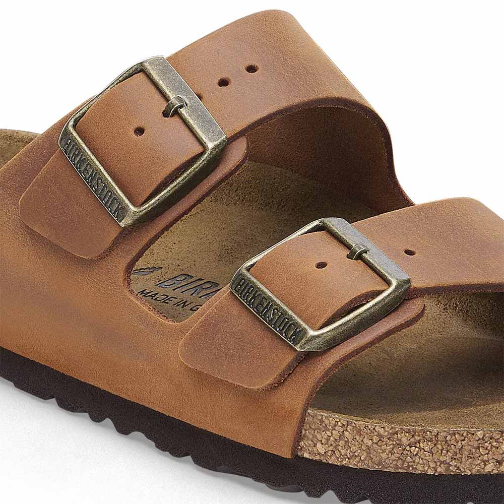 Birkenstock Arizona Oiled Leather Sandals - Regular - Cognac
