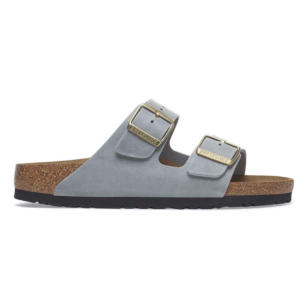 Birkenstock Arizona Oiled Leather Sandals - Regular - Basalt Grey