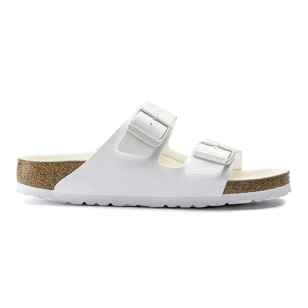 Birkenstock Arizona Semi Exquisite Birko-Flor Sandals - Narrow - Triple White