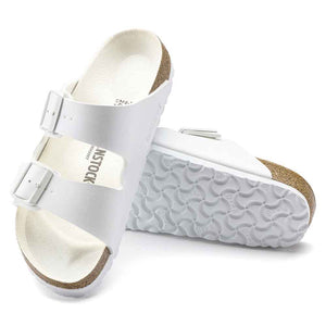 Birkenstock Arizona Semi Exquisite Birko-Flor Sandals - Narrow - Triple White