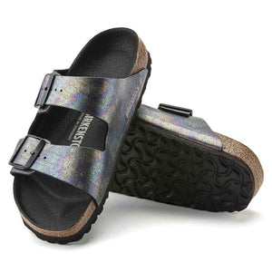 Birkenstock Arizona Vegan Sandals - Narrow - Black Iridescent