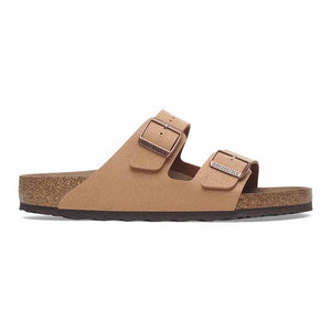 Birkenstock Arizona BirkiBuc Vegan Sandals - Regular - Pecan