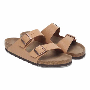 Birkenstock Arizona BirkiBuc Vegan Sandals - Regular - Pecan