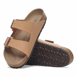 Birkenstock Arizona BirkiBuc Vegan Sandals - Regular - Pecan