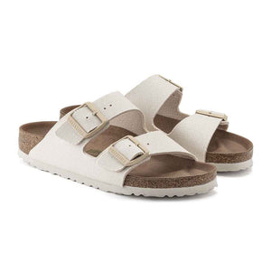 Birkenstock Arizona Vegan Textile Sandals - Narrow - Eggshell