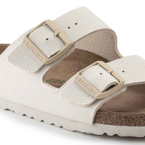 Birkenstock Arizona Vegan Textile Sandals - Narrow - Eggshell