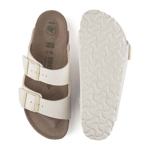 Birkenstock Arizona Vegan Textile Sandals - Narrow - Eggshell