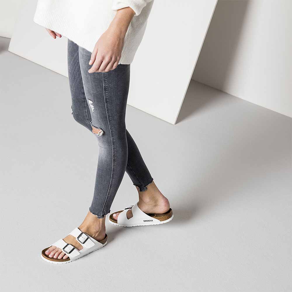 Birkenstock Arizona Birko-Flor Sandals - Regular - White