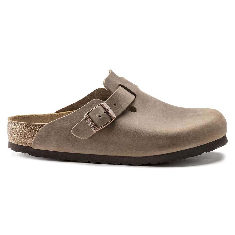 Birkenstock Boston Oiled Leather Clogs - Regular - Tabacco Brown