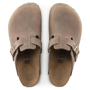 Birkenstock Boston Oiled Leather Clogs - Regular - Tabacco Brown