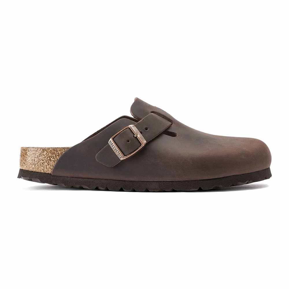 Birkenstock Boston Oiled Leather Clogs - Regular - Habana