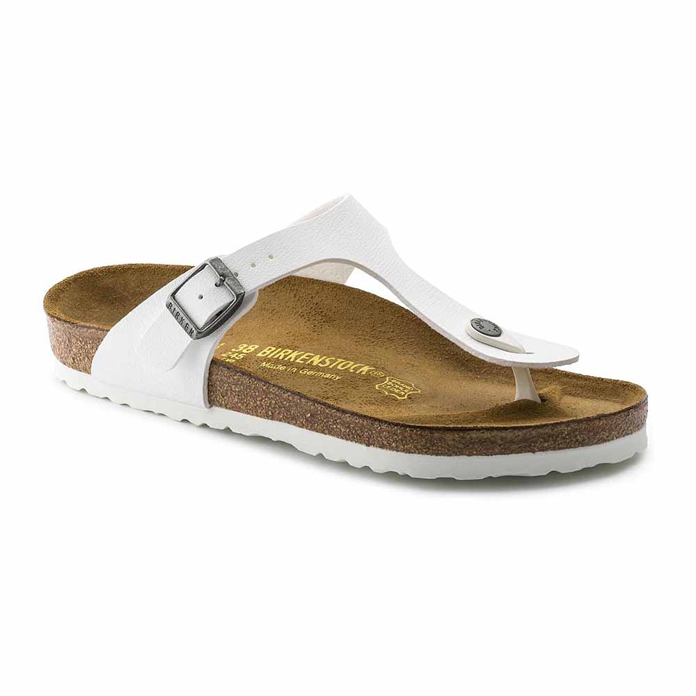 Birkenstock Gizeh Birko-Flor Sandals - Regular - White