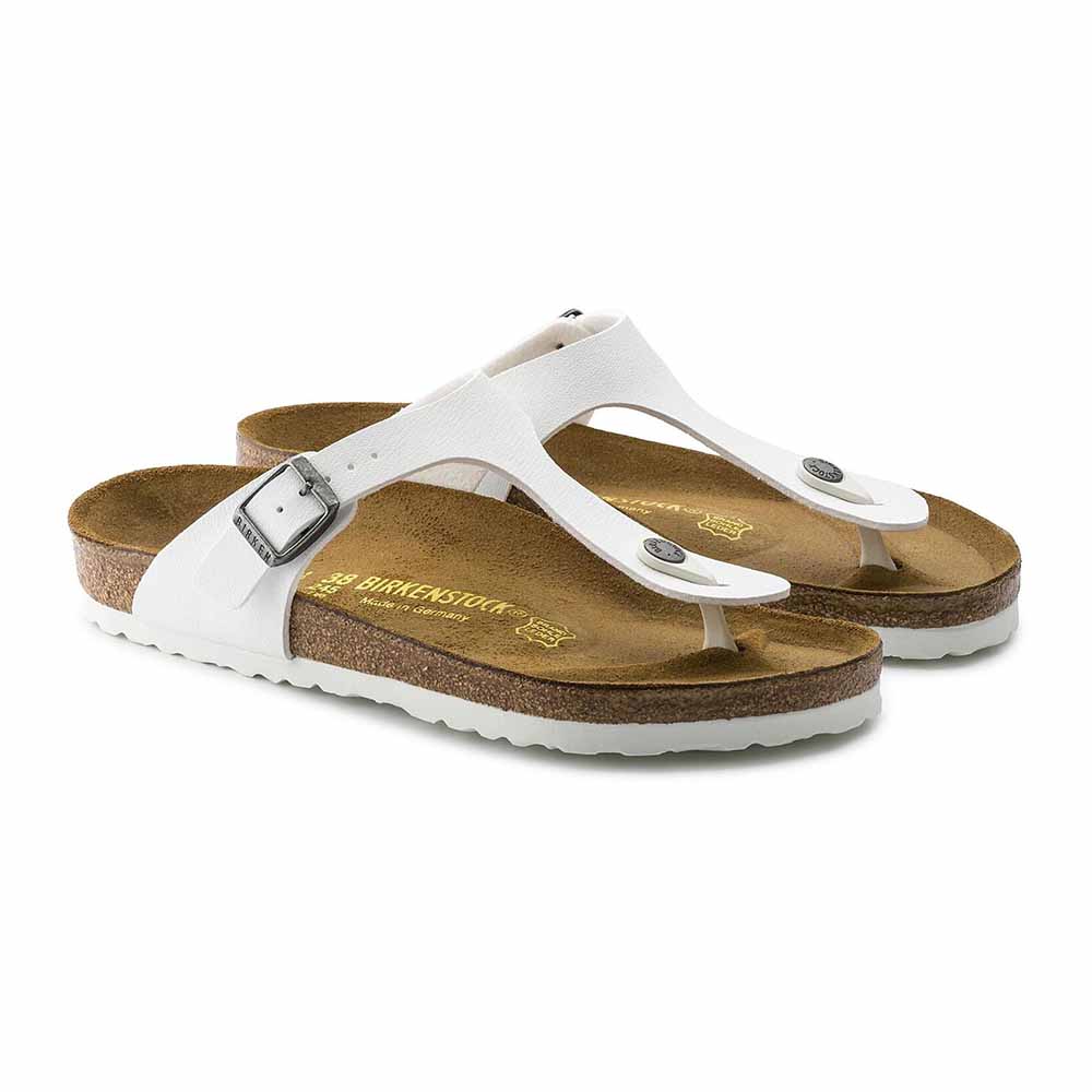 Birkenstock Gizeh Birko-Flor Sandals - Regular - White