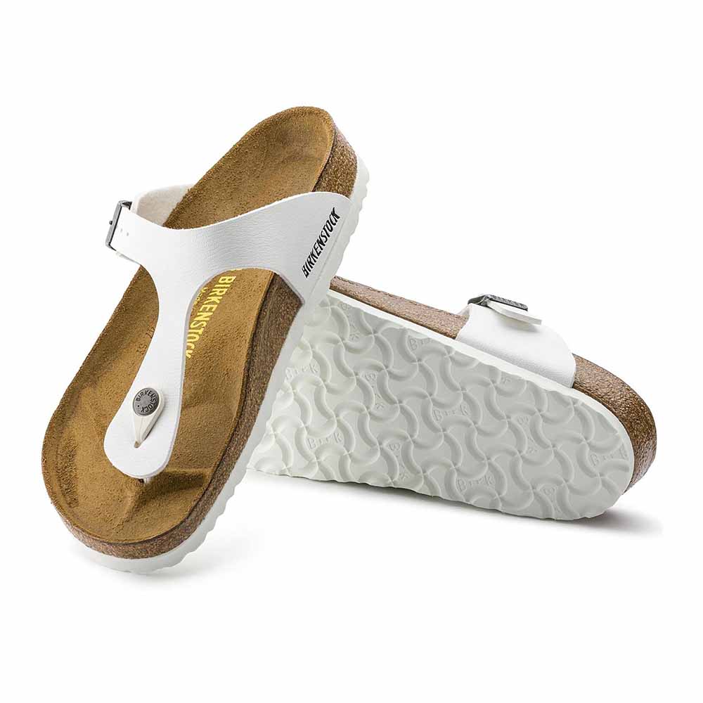 Birkenstock Gizeh Birko-Flor Sandals - Regular - White
