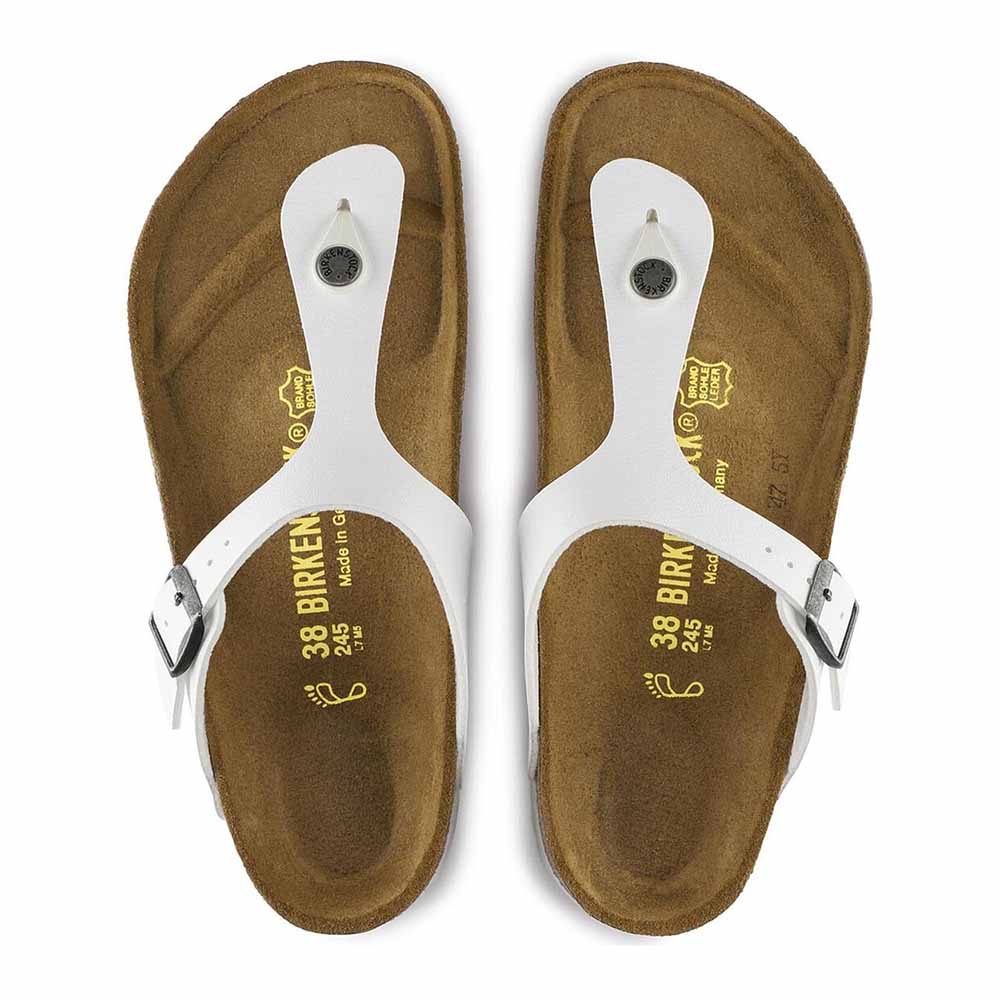 Birkenstock Gizeh Birko-Flor Sandals - Regular - White