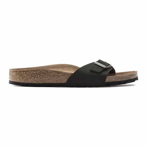 Birkenstock Madrid BirkiBuc Vegan Sandals - Narrow - Black