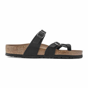 Birkenstock Mayari BirkiBuc Vegan Sandals - Narrow - Black