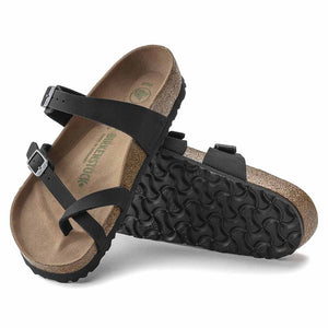 Birkenstock Mayari BirkiBuc Vegan Sandals - Narrow - Black