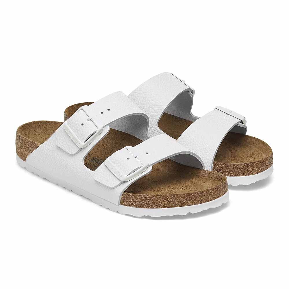 Birkenstock Arizona Leather Sandals - Narrow - White