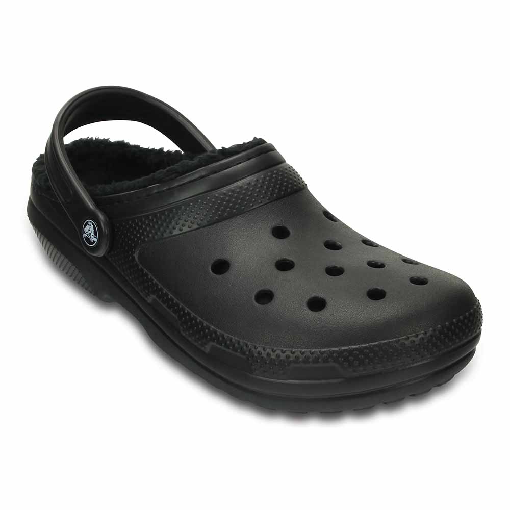 Crocs Classic Lined Clogs - Black/Black