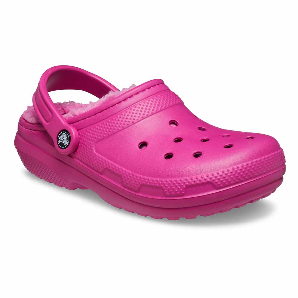 Colorful crocs discount with fur inside