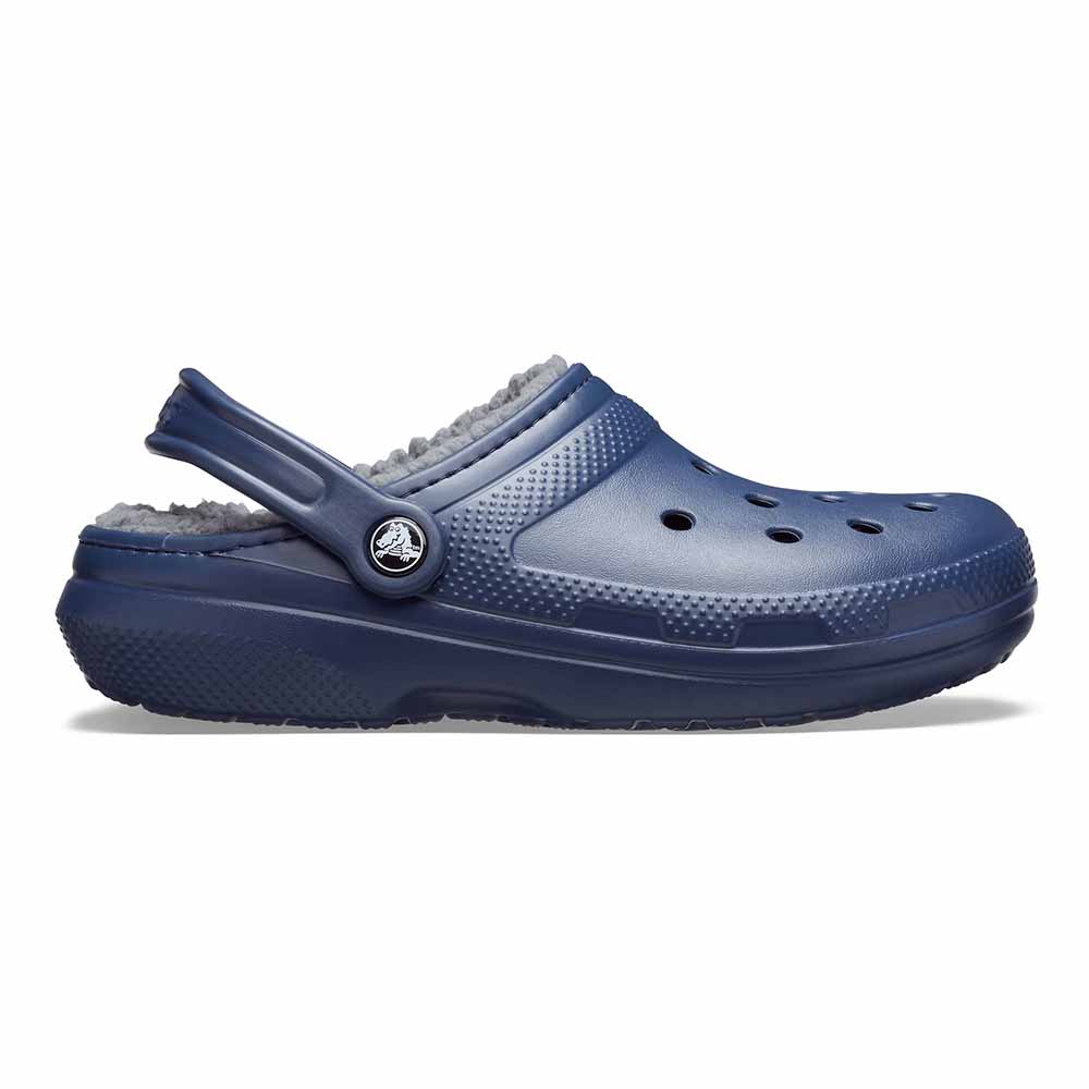 Crocs Classic Lined Clogs - Navy/Charcoal