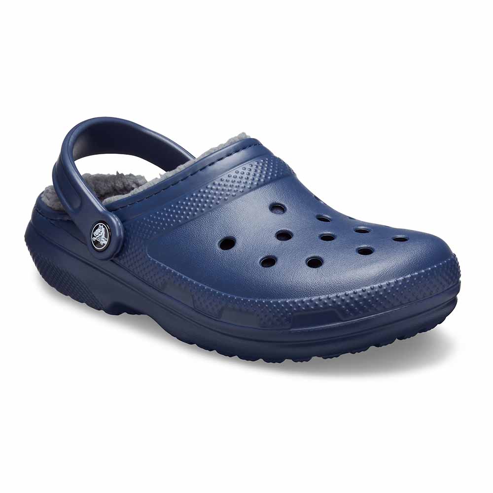 Crocs Classic Lined Clogs - Navy/Charcoal