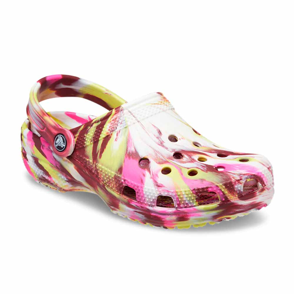 Crocs Classic Marbled Clogs - Electric Pink