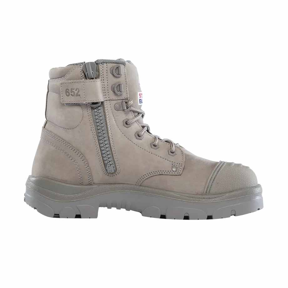 Steel Blue Argyle Zip Scuff Cap 312652 Work Boots - Granite