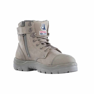 Steel Blue Argyle Zip Scuff Cap 312652 Work Boots - Granite