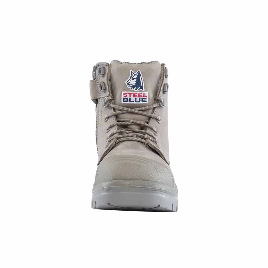 Steel Blue Argyle Zip Scuff Cap 312652 Work Boots - Granite