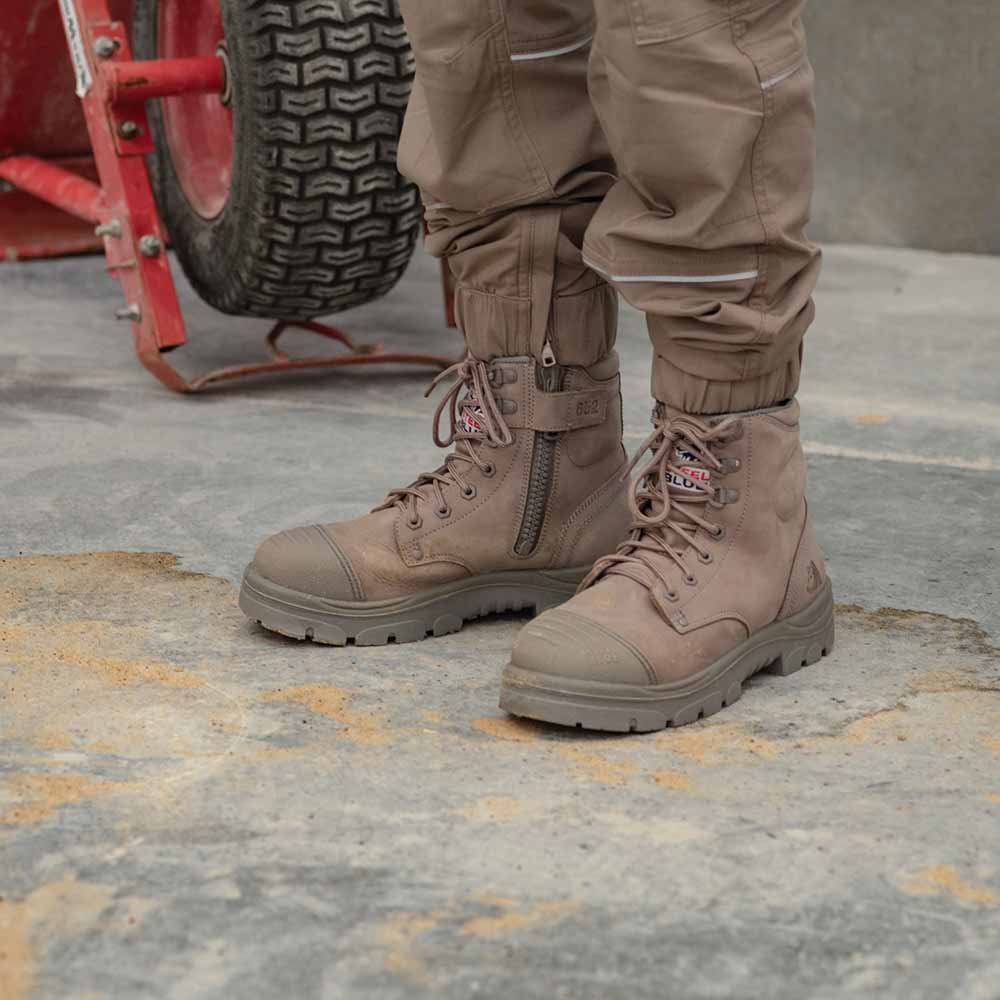Steel Blue Argyle Zip Scuff Cap 312652 Work Boots - Granite