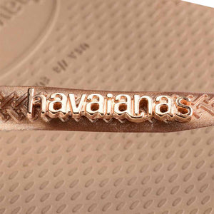 Havaianas Slim Metal Logo - Rose Gold