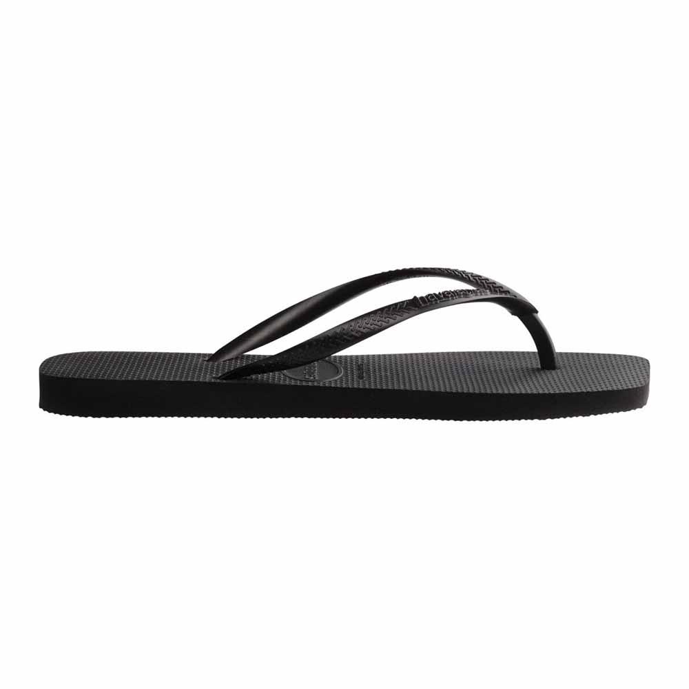 Havaianas Slim Square Toe Thongs - Black