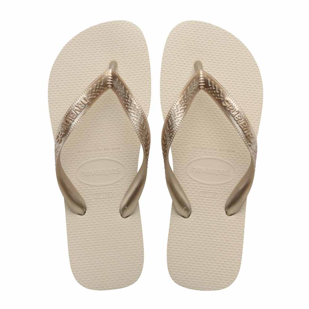 Havaianas Top Thongs - Sand Grey/Gold