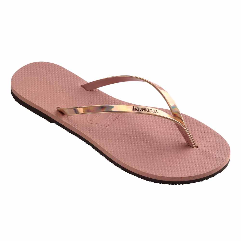 Shop Havaianas You Metallic Thong Crocus Rose The Next Pair