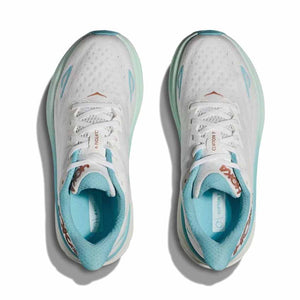 Hoka Clifton 9 Running Shoes - Frost/Rose Gold