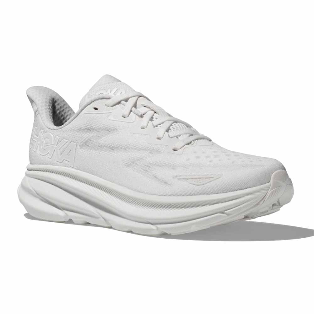 Hoka Clifton 9 Running Shoes - White/White